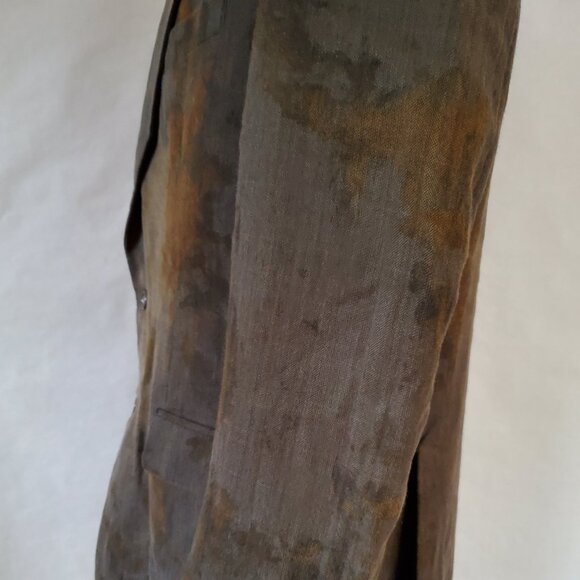 Ralph Lauren tie dyed camo Suit coat blazer jacket L XL tan gray brown black 44 - Picture 9 of 13